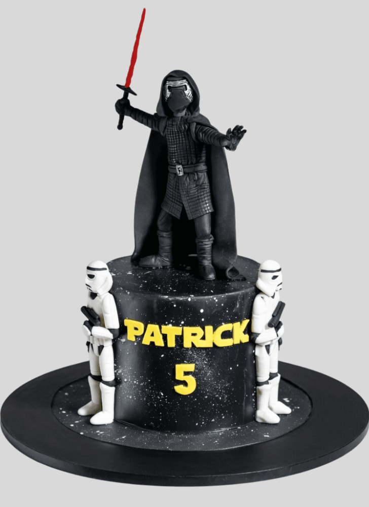 Appealing Kylo Ren Cake