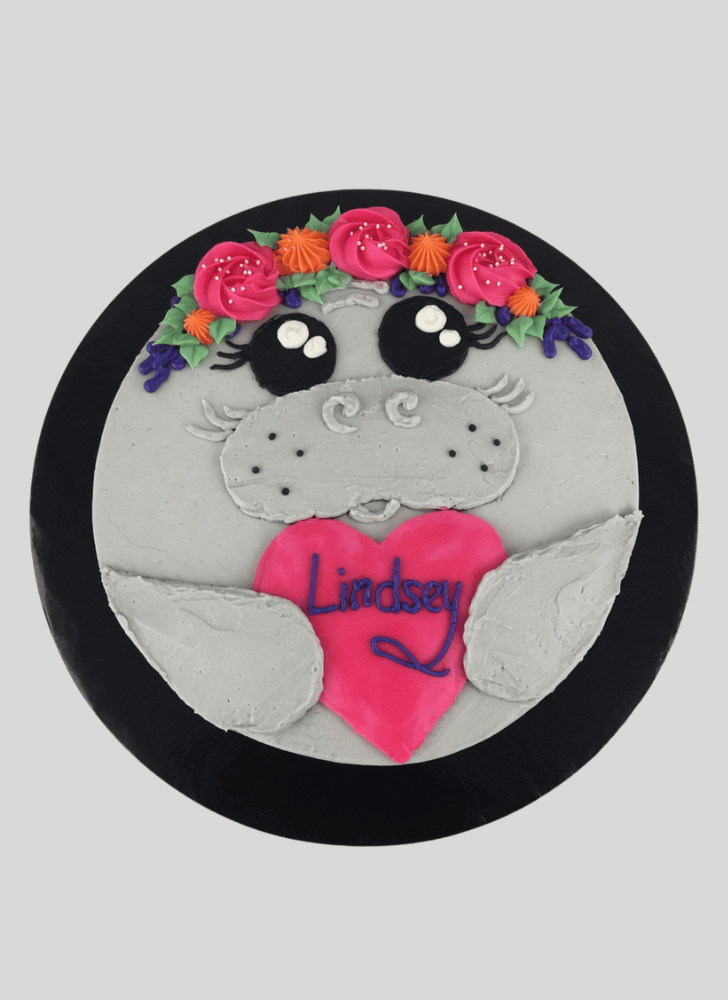 Admirable Manatee Cake Design
