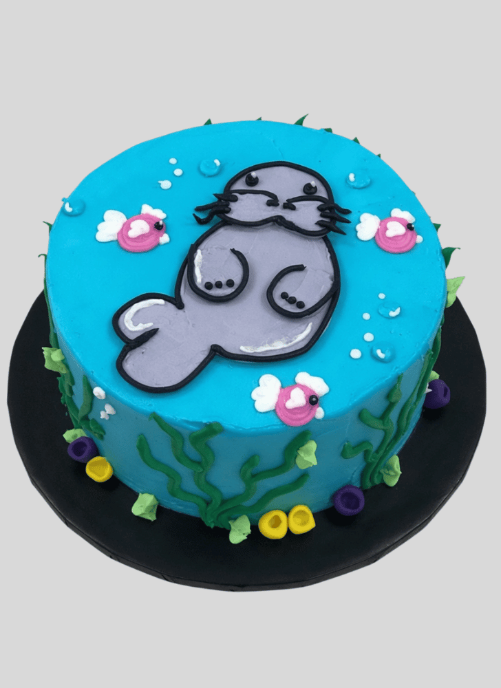 Adorable Manatee Cake