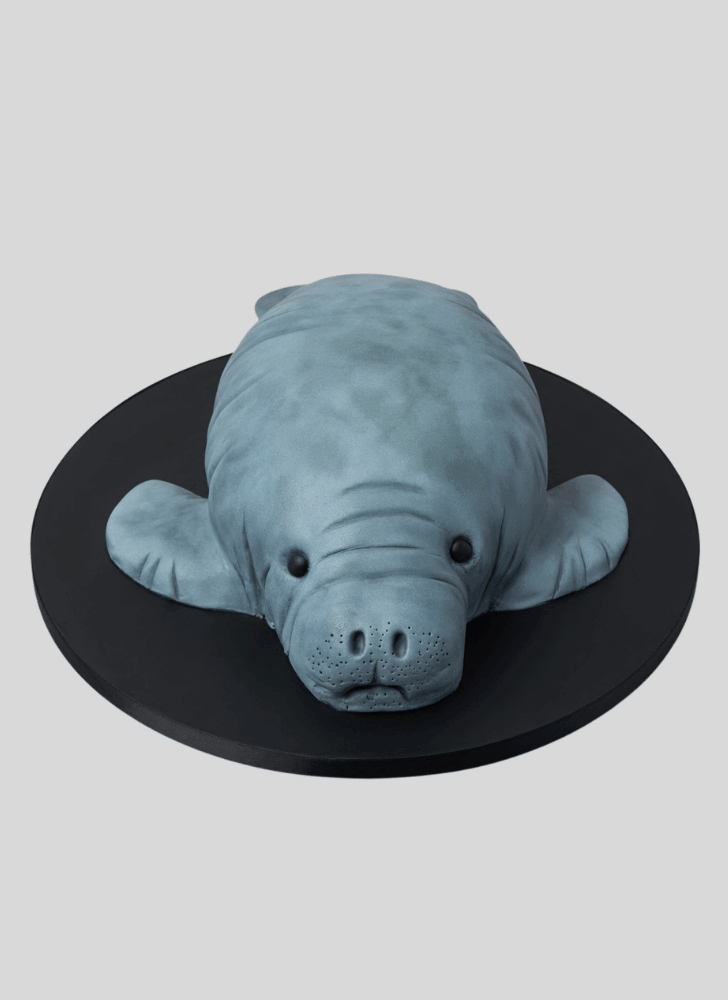 Appealing Manatee Cake