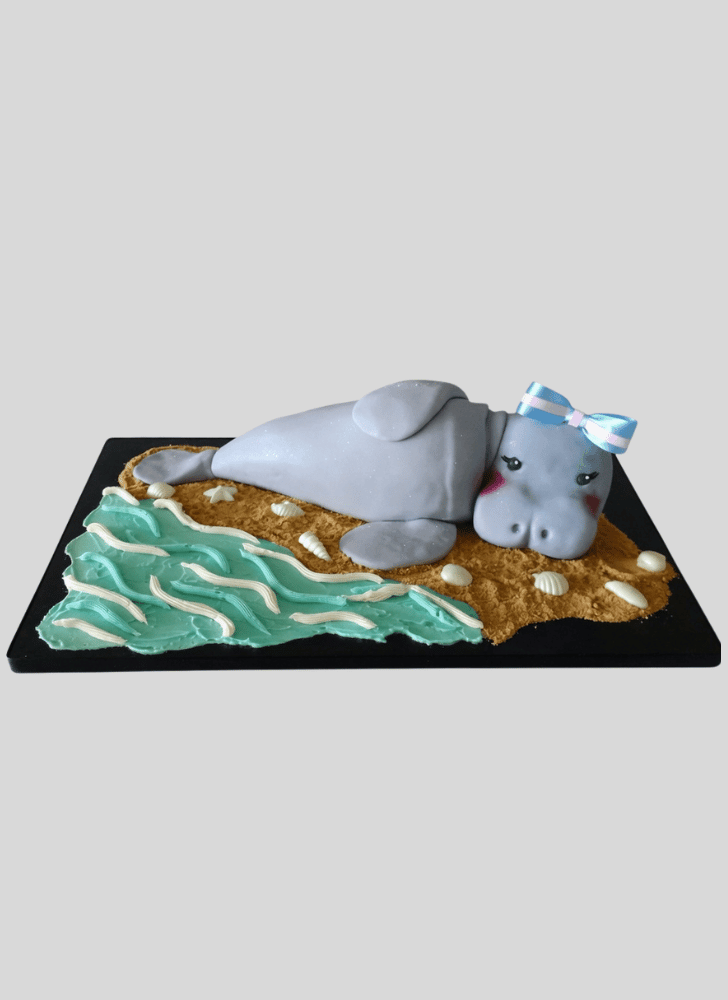 Cute Manatee Cake