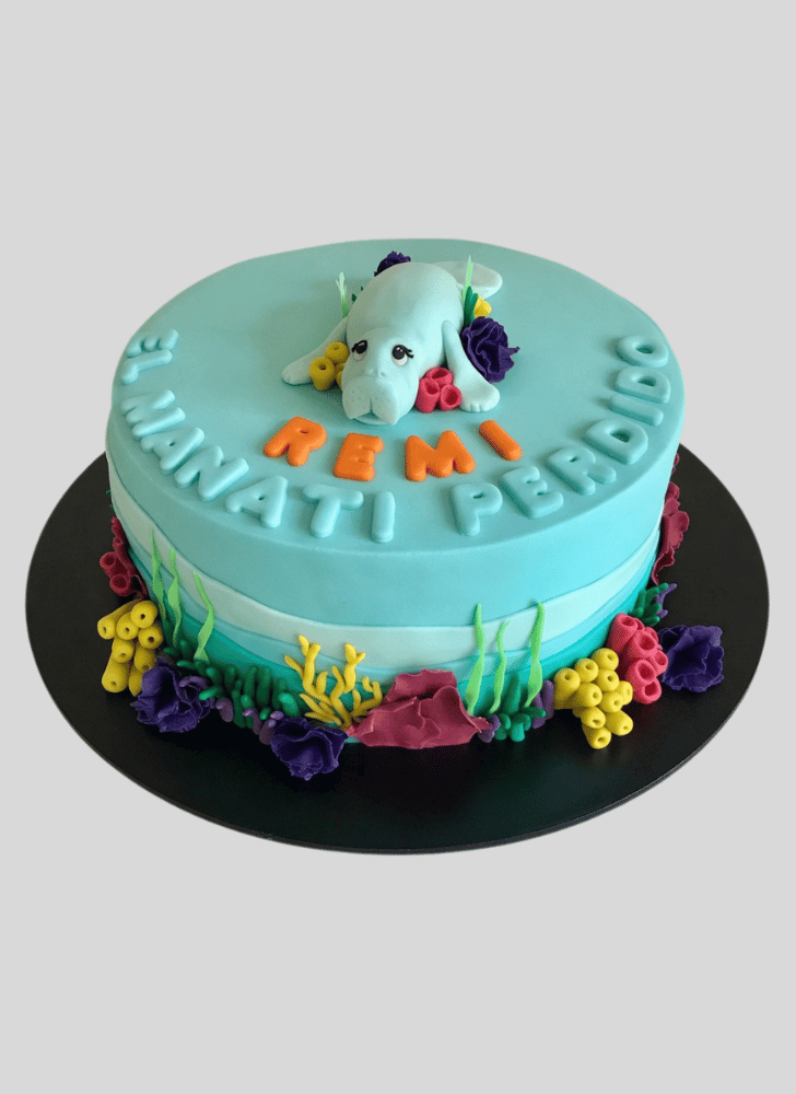 Dazzling Manatee Cake