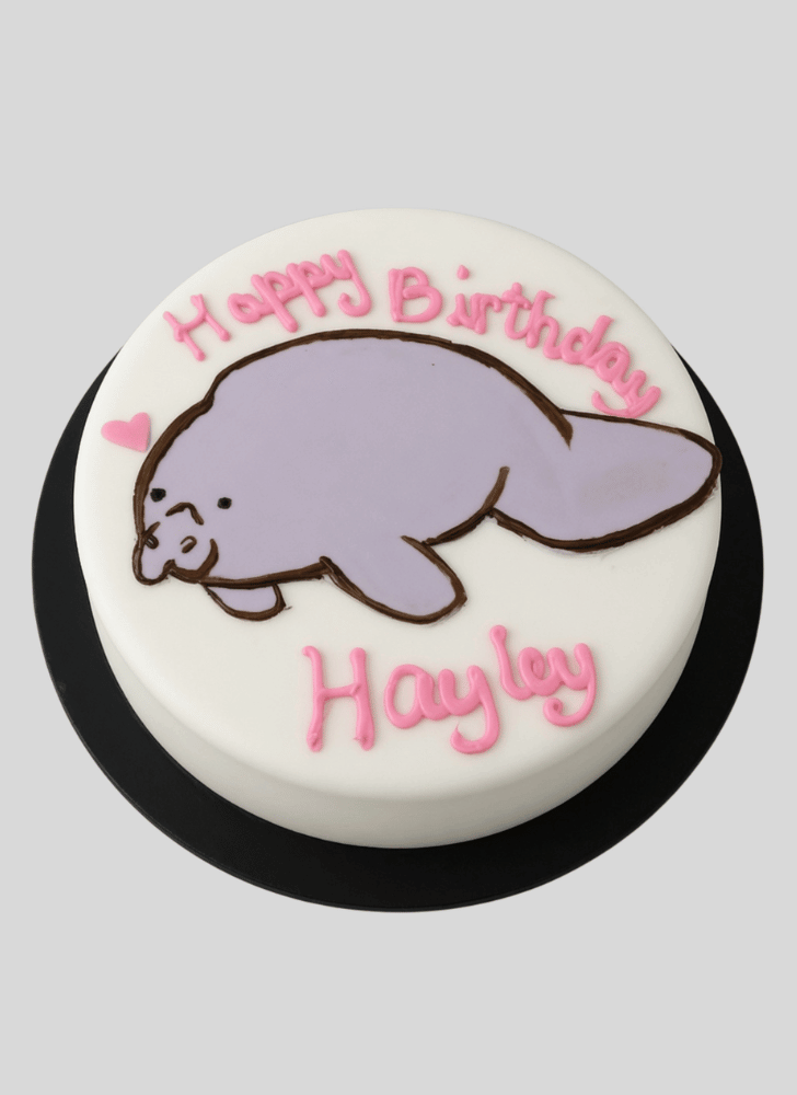 Delightful Manatee Cake