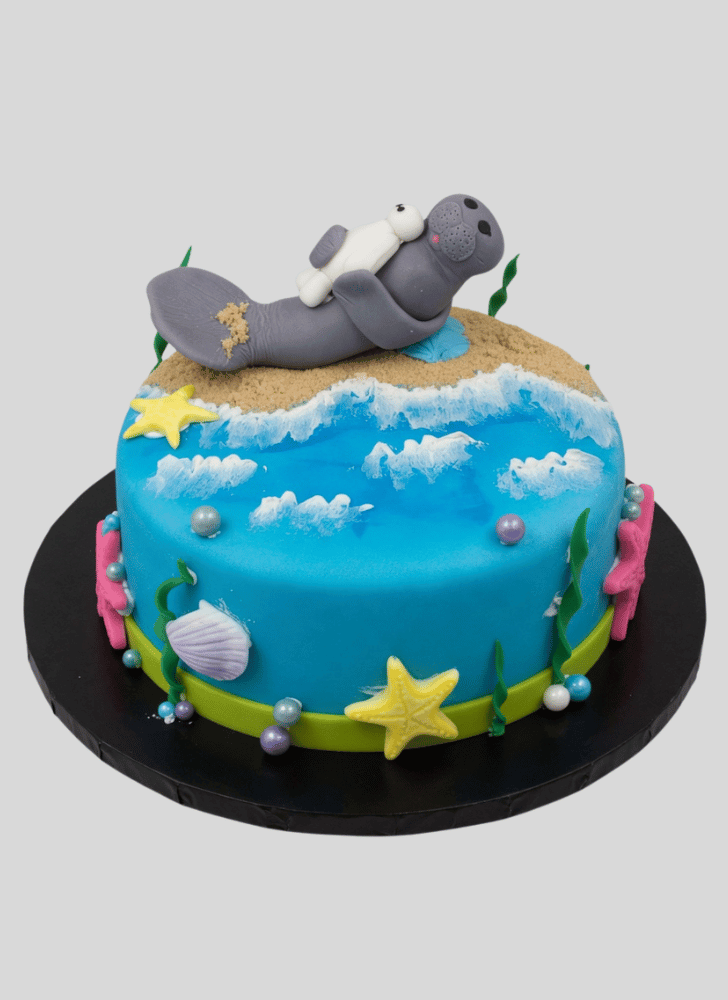 Graceful Manatee Cake