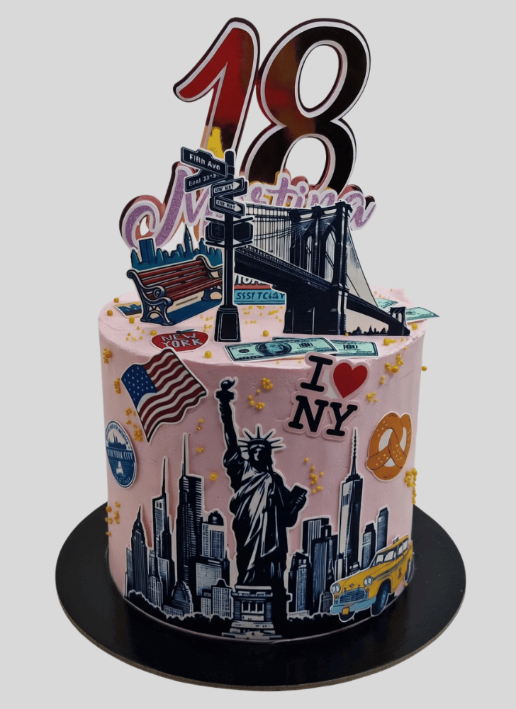 Charming New York Cake