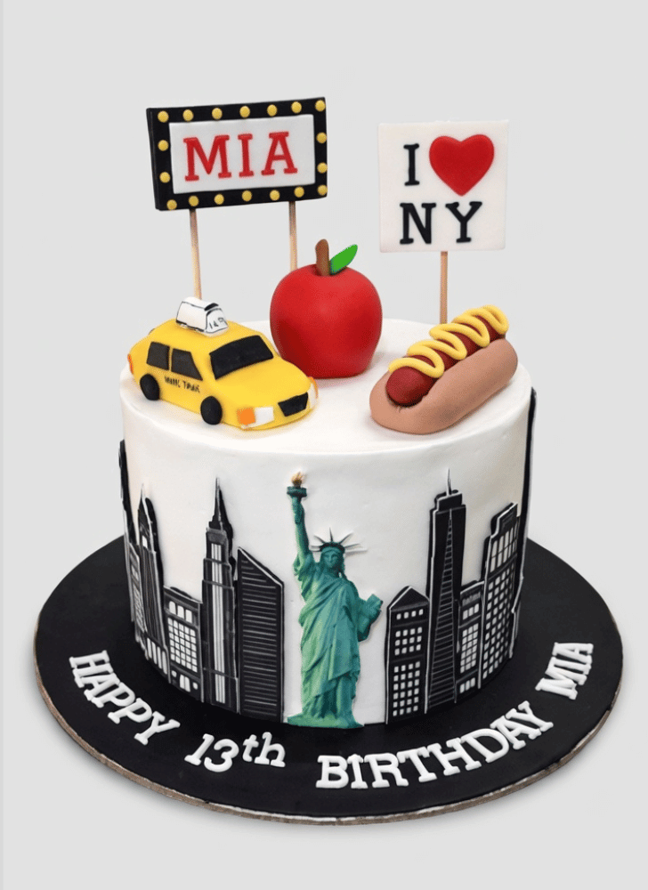 Enthralling New York Cake