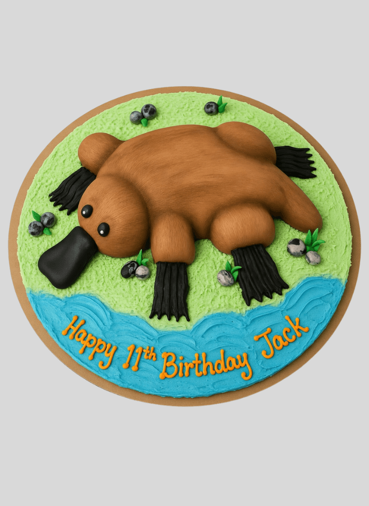 Classy Platypus Cake