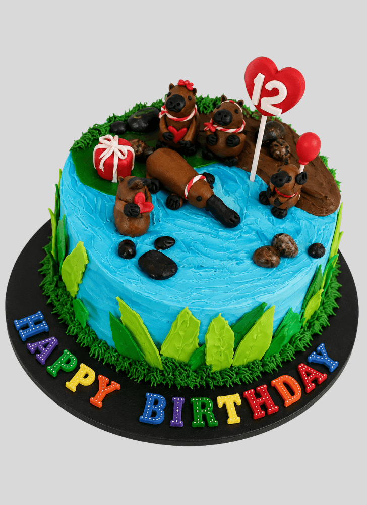 Dazzling Platypus Cake