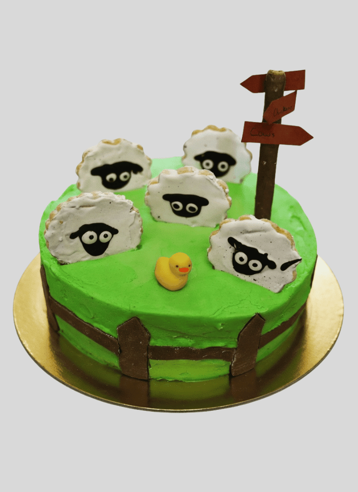 Captivating Sheep Cake