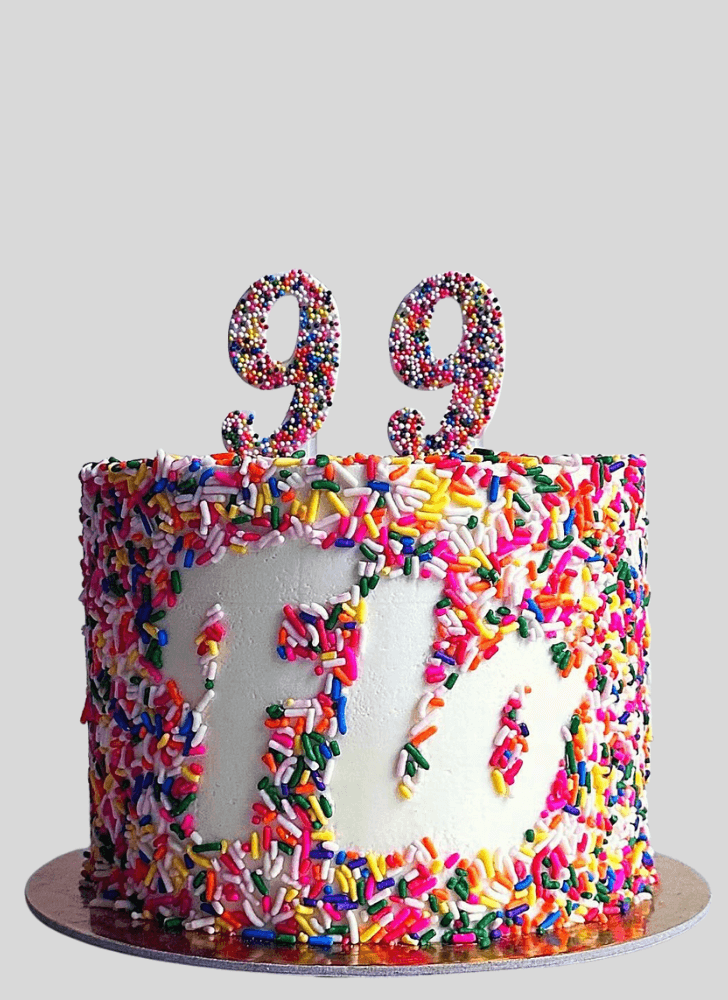 Elegant Sprinkles Cake