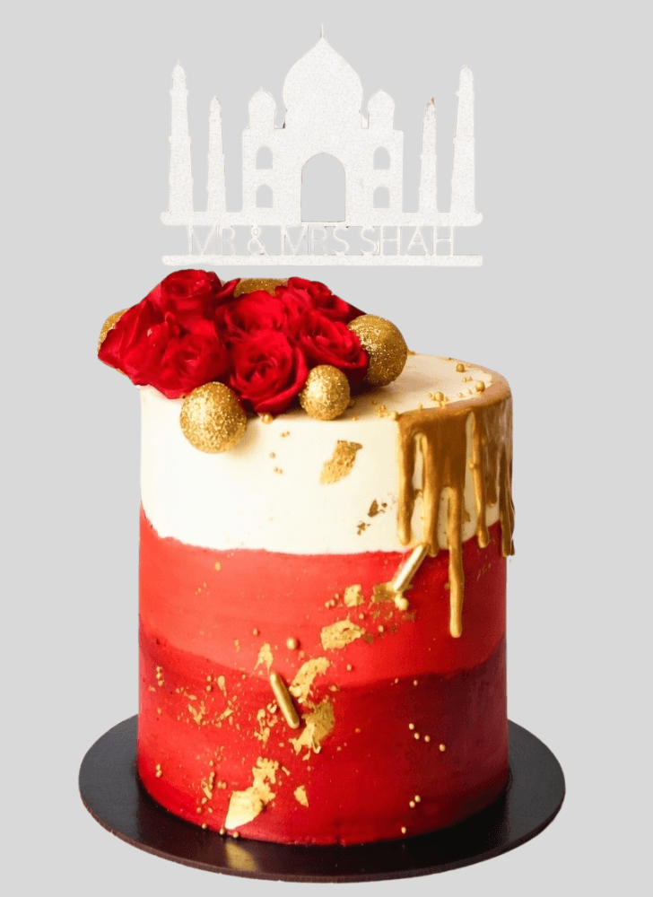 Delicate Taj Mahal Cake