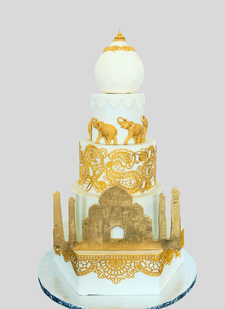 Enthralling Taj Mahal Cake