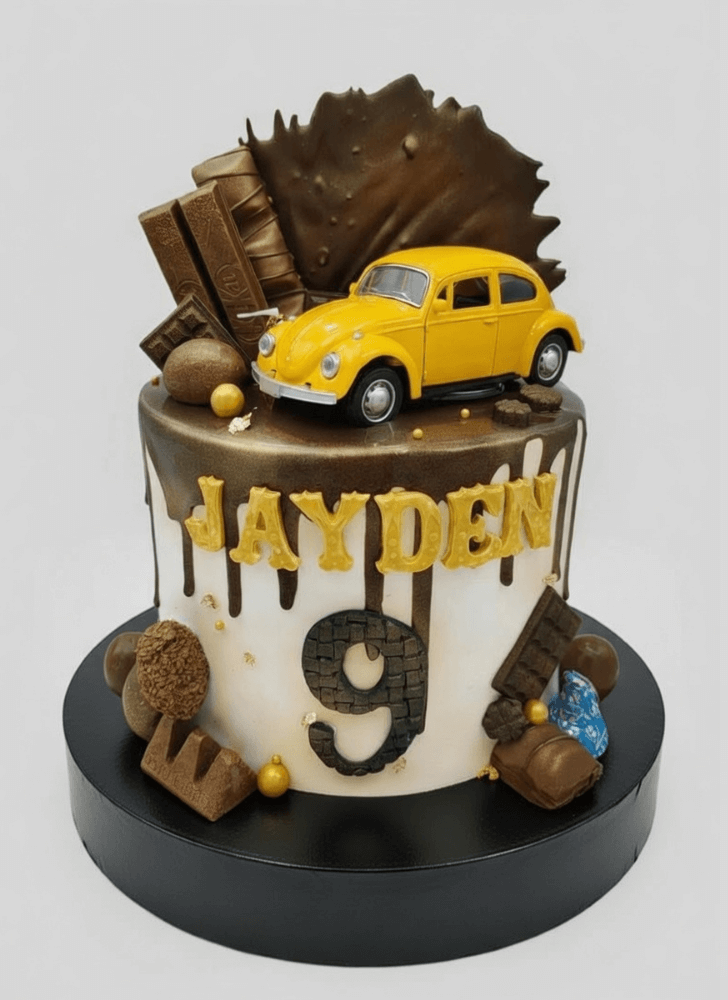 Adorable Beetle Car Cake