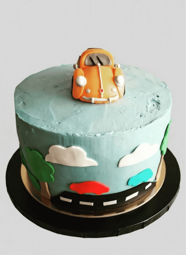 Beauteous Beetle Car Cake