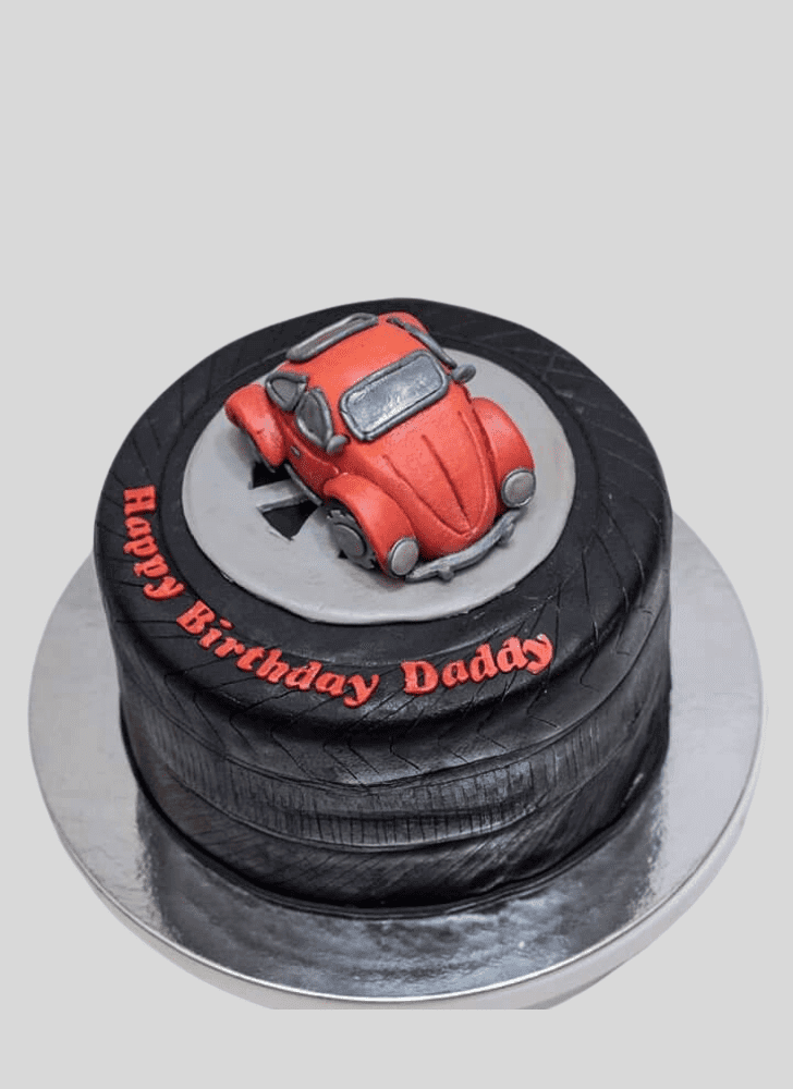 Captivating Beetle Car Cake