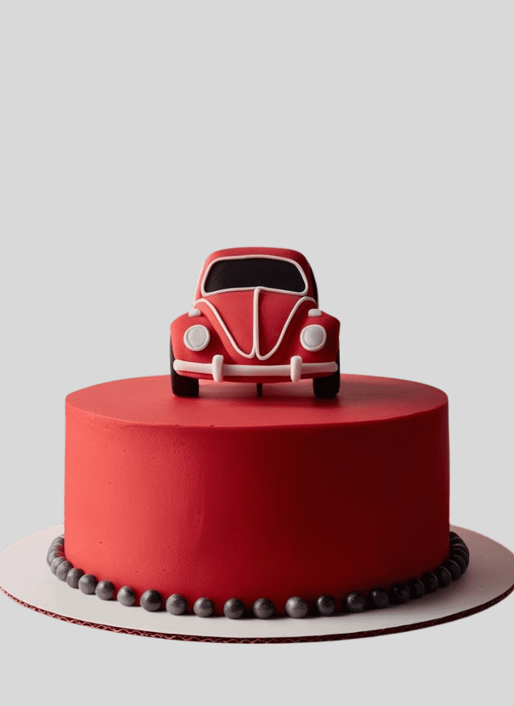 Cute Beetle Car Cake