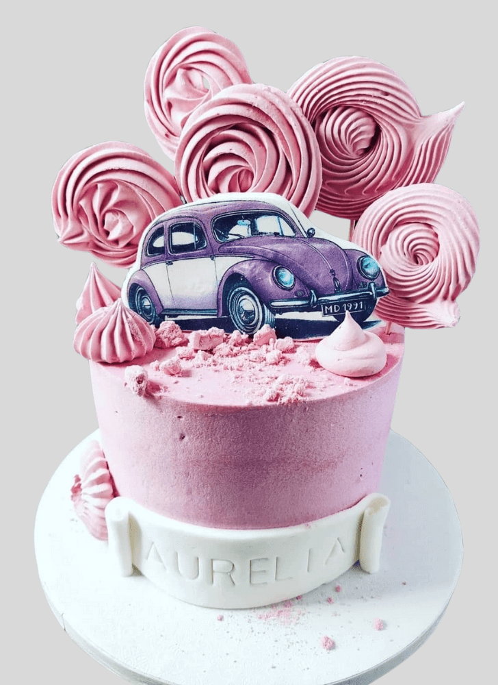Elegant Beetle Car Cake