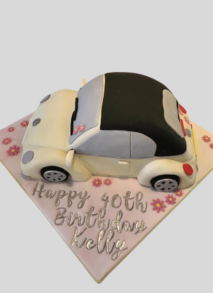 Handsome Beetle Car Cake
