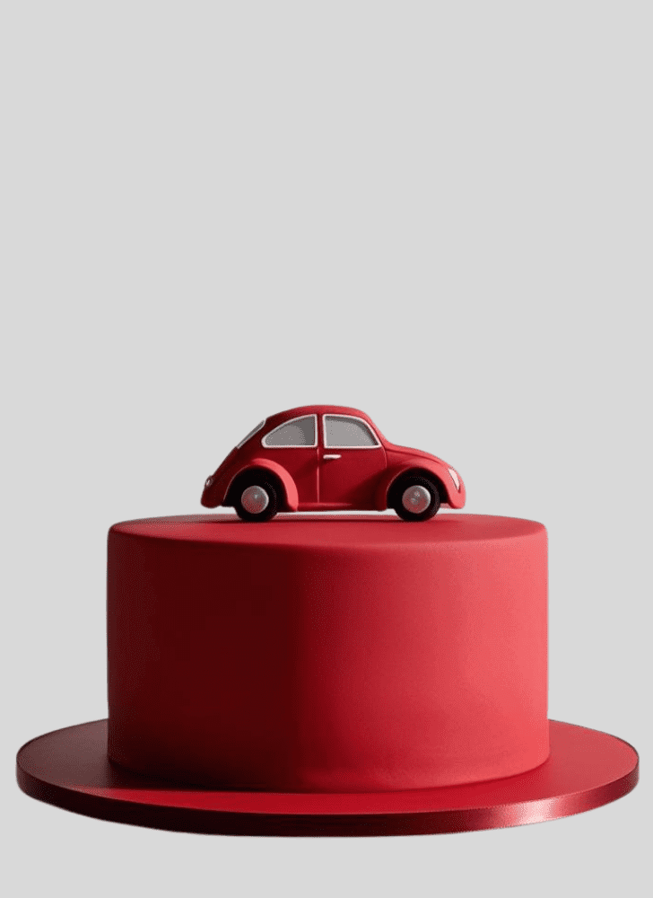 Lovely Beetle Car Cake Design