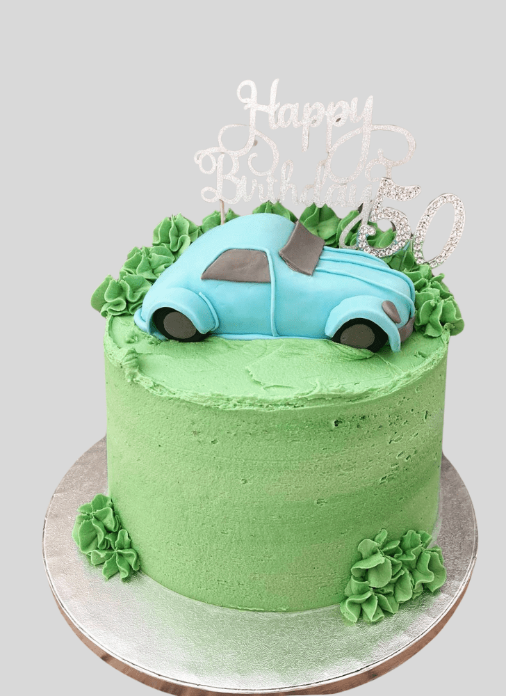 Pleasing Beetle Car Cake