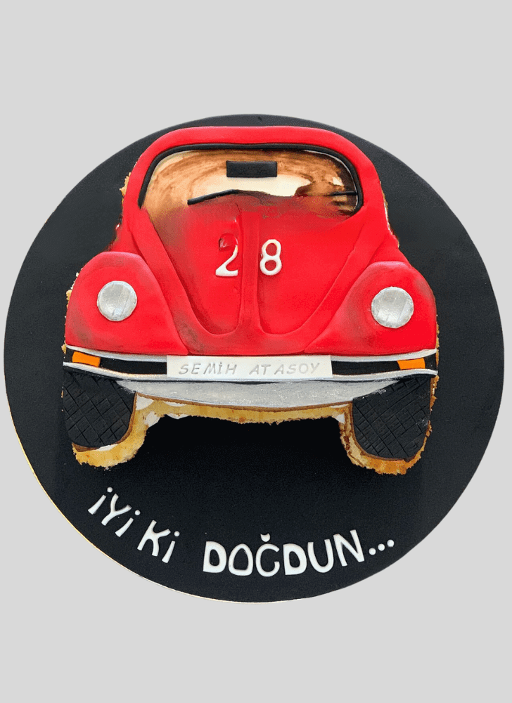 Pretty Beetle Car Cake
