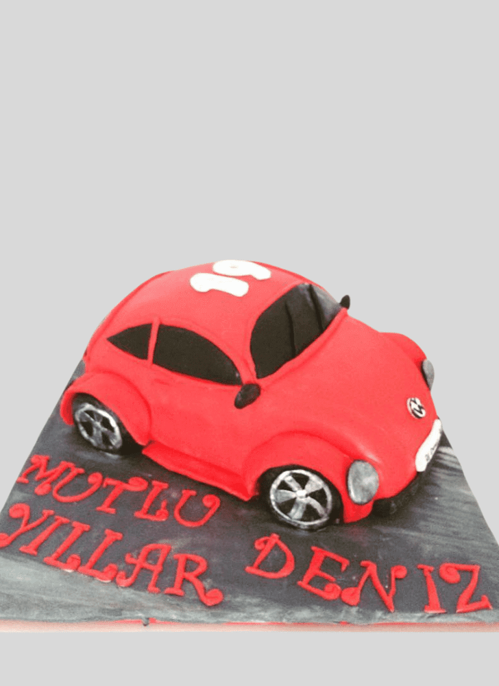 Shapely Beetle Car Cake