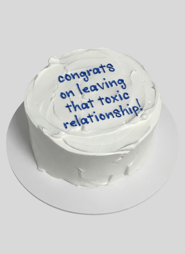 Adorable Breakup Cake