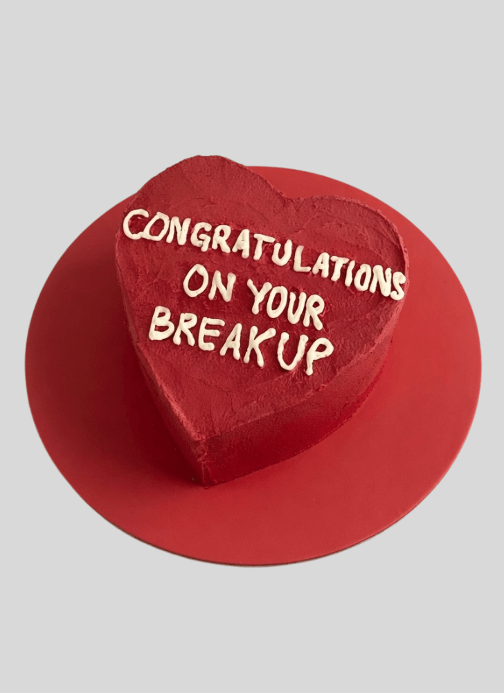 Alluring Breakup Cake