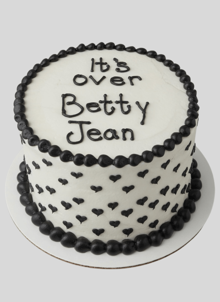 Lovely Breakup Cake Design