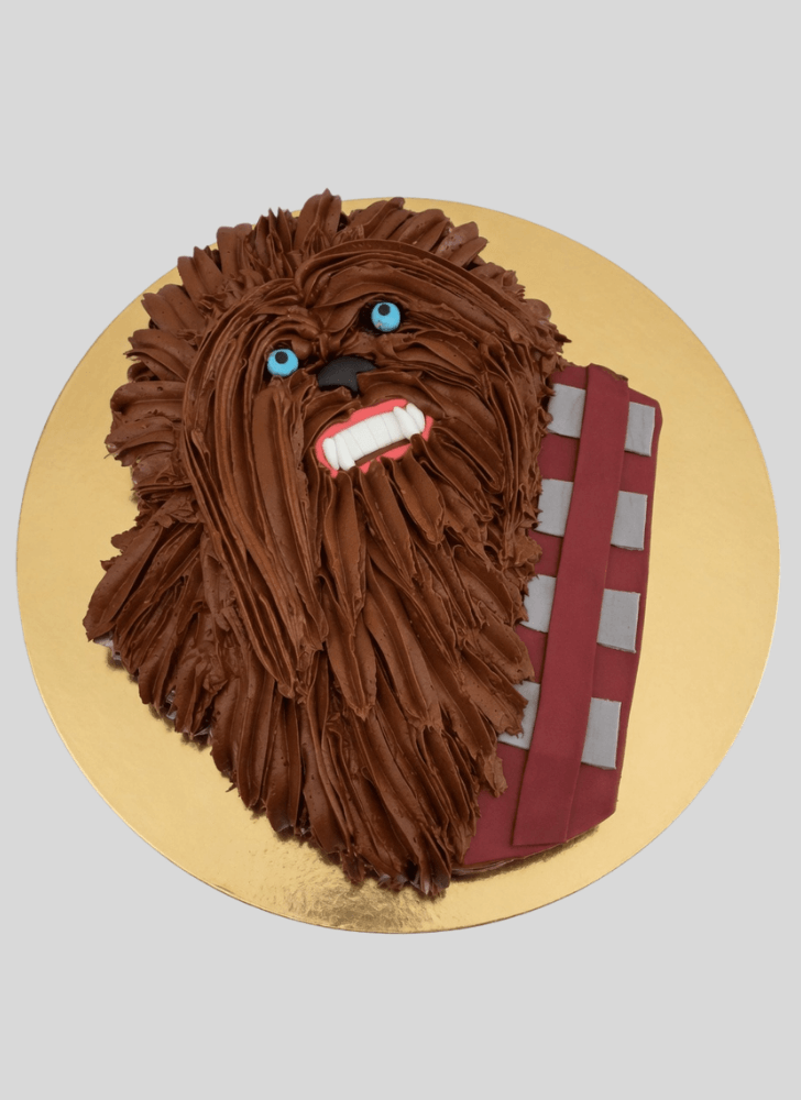 Admirable Chewbacca Cake Design