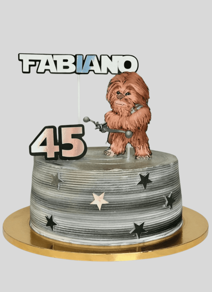 Adorable Chewbacca Cake