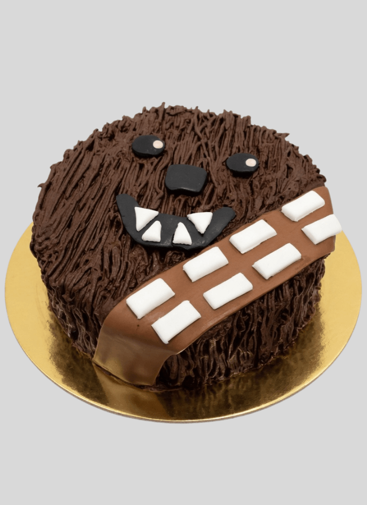 Alluring Chewbacca Cake