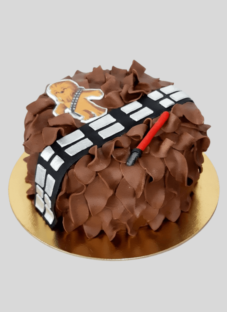 Inviting Chewbacca Cake