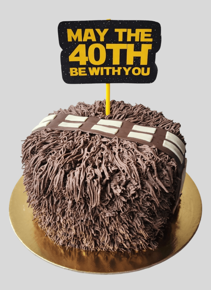 Pretty Chewbacca Cake