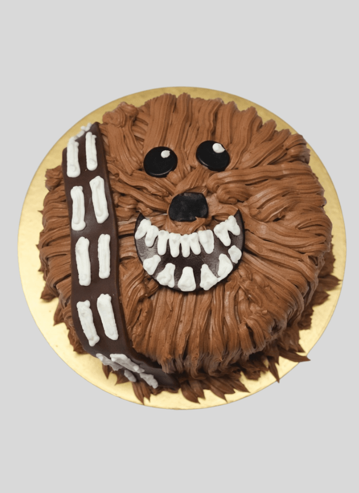 Wonderful Chewbacca Cake Design