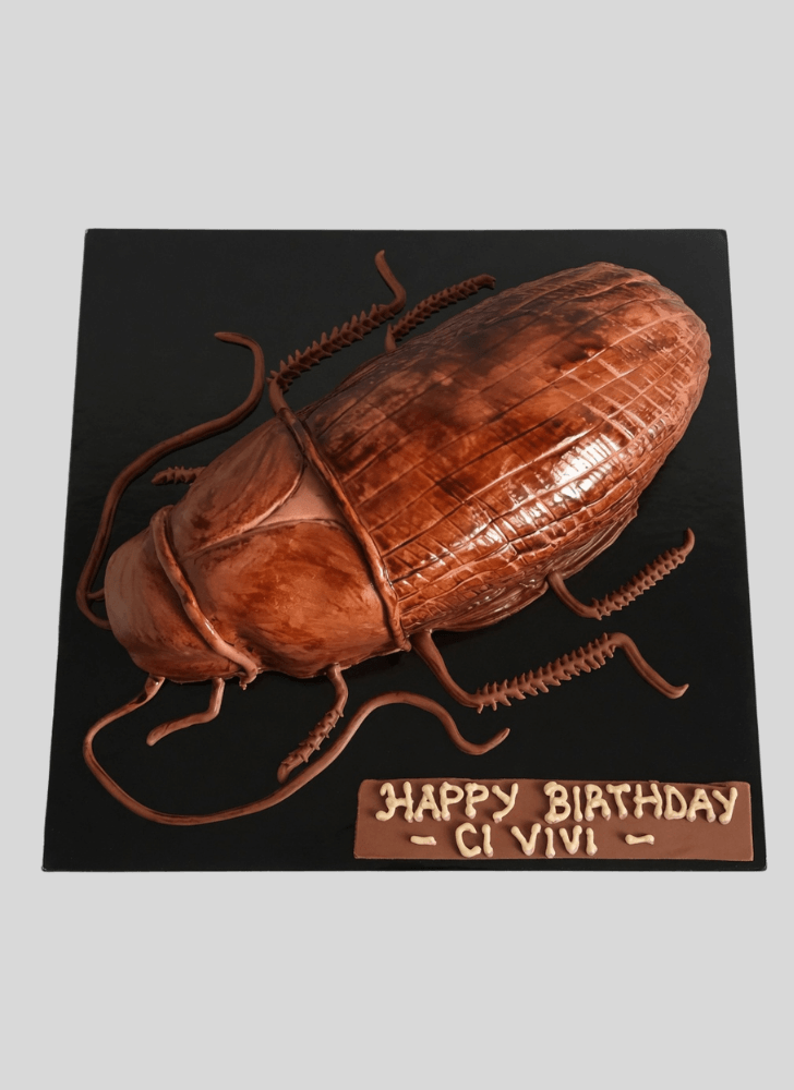 Handsome Cockroach Cake