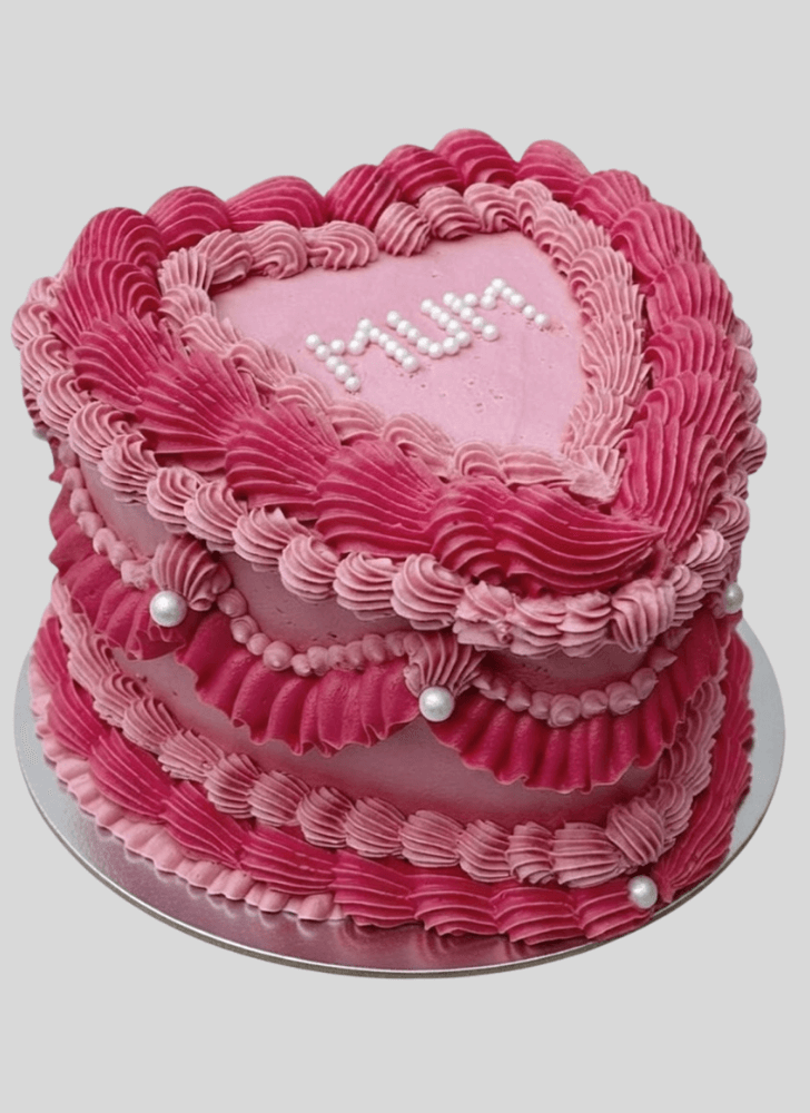 Admirable Heart Cake Design