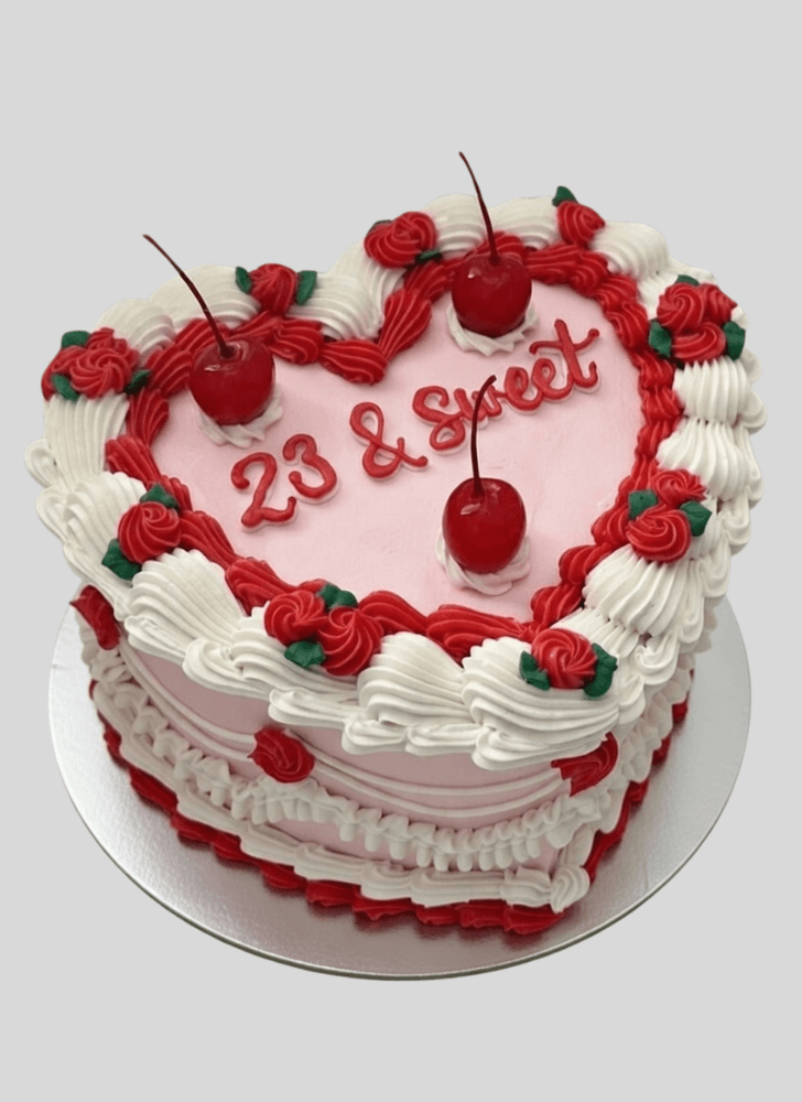 Captivating Heart Cake