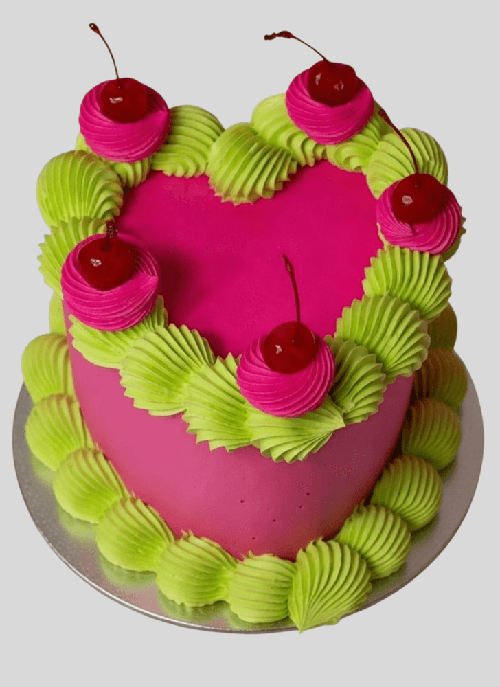 Charming Heart Cake