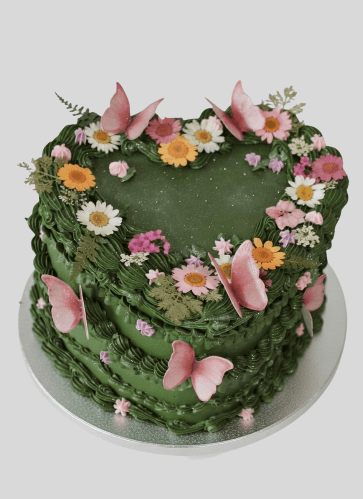 Delightful Heart Cake