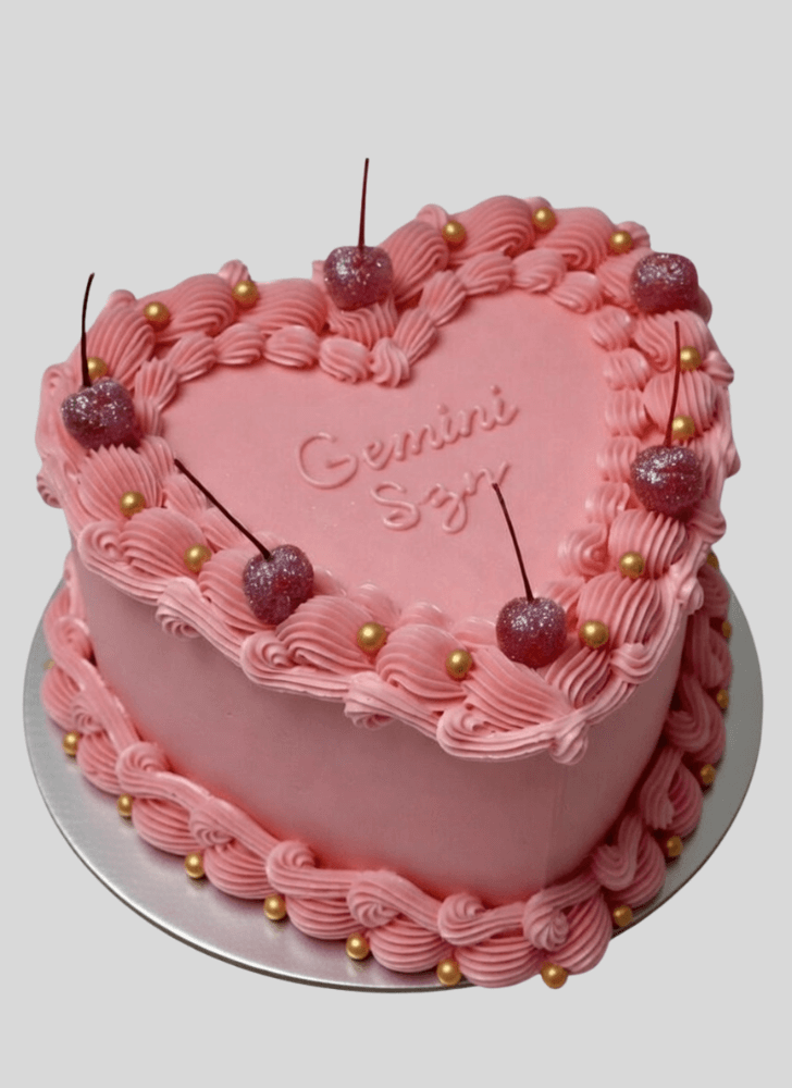 Enthralling Heart Cake