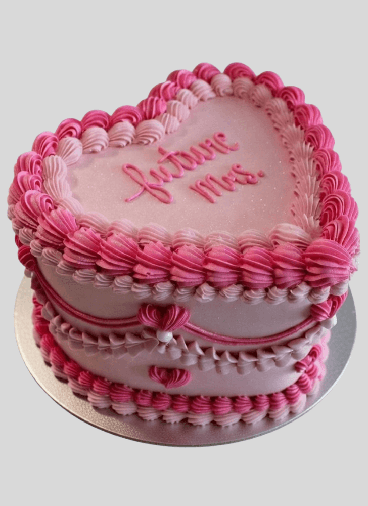 Enticing Heart Cake
