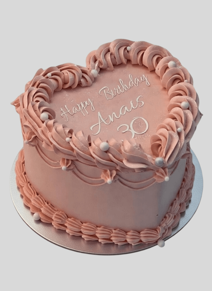 Lovely Heart Cake Design