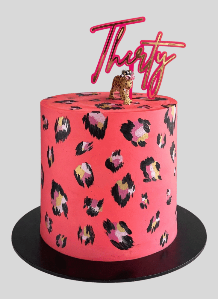 Classy Leopard Cake