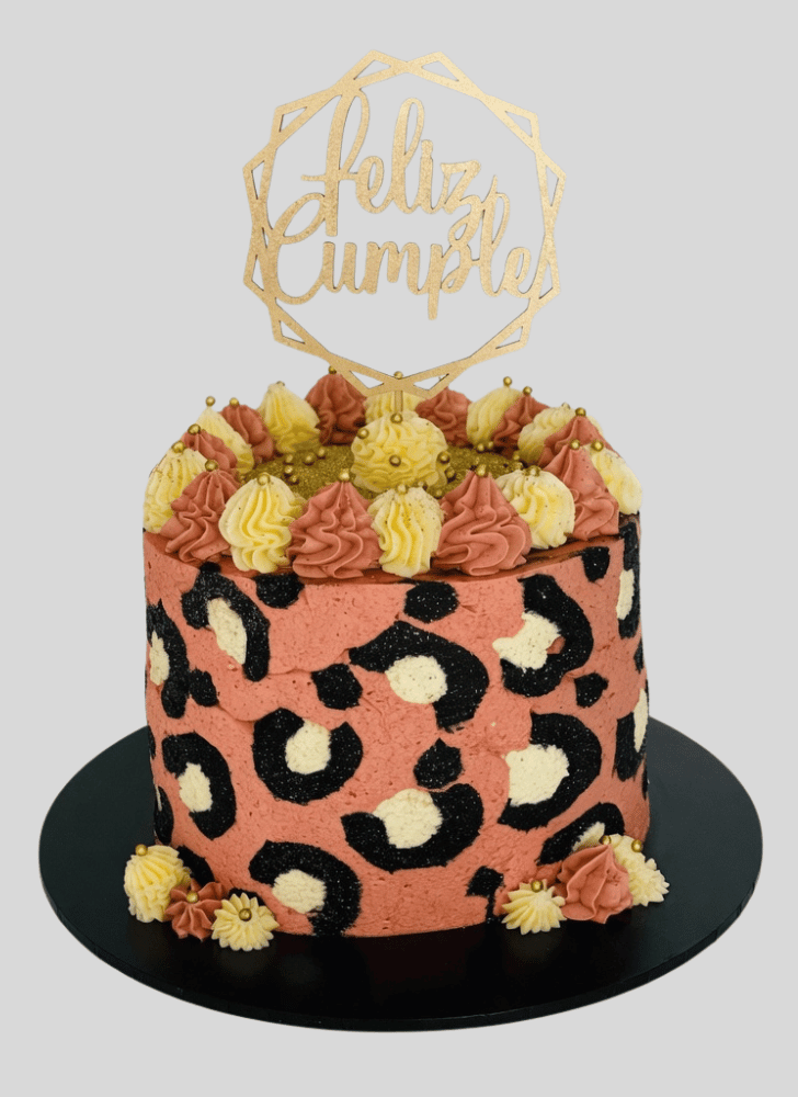 Cute Leopard Cake