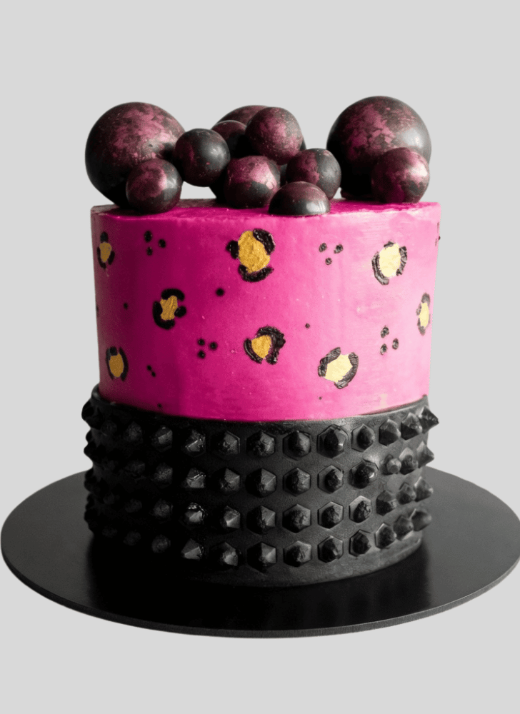 Delicate Leopard Cake
