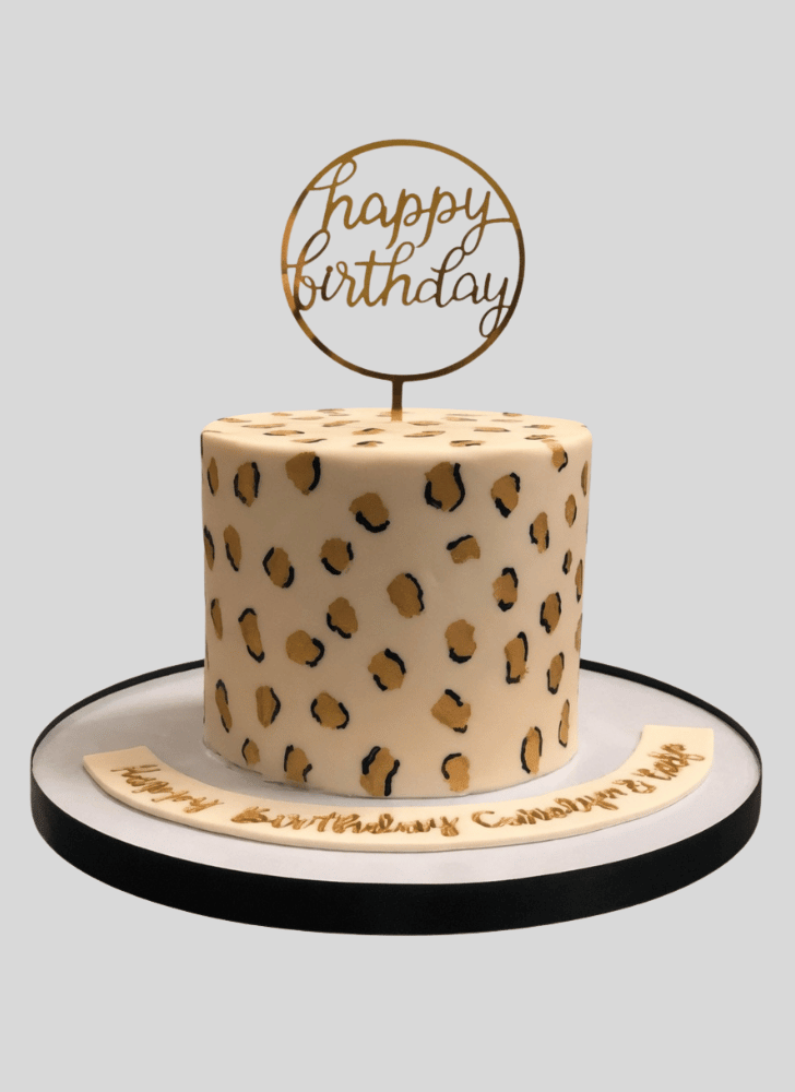 Lovely Leopard Cake Design