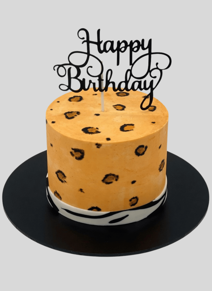 Refined Leopard Cake