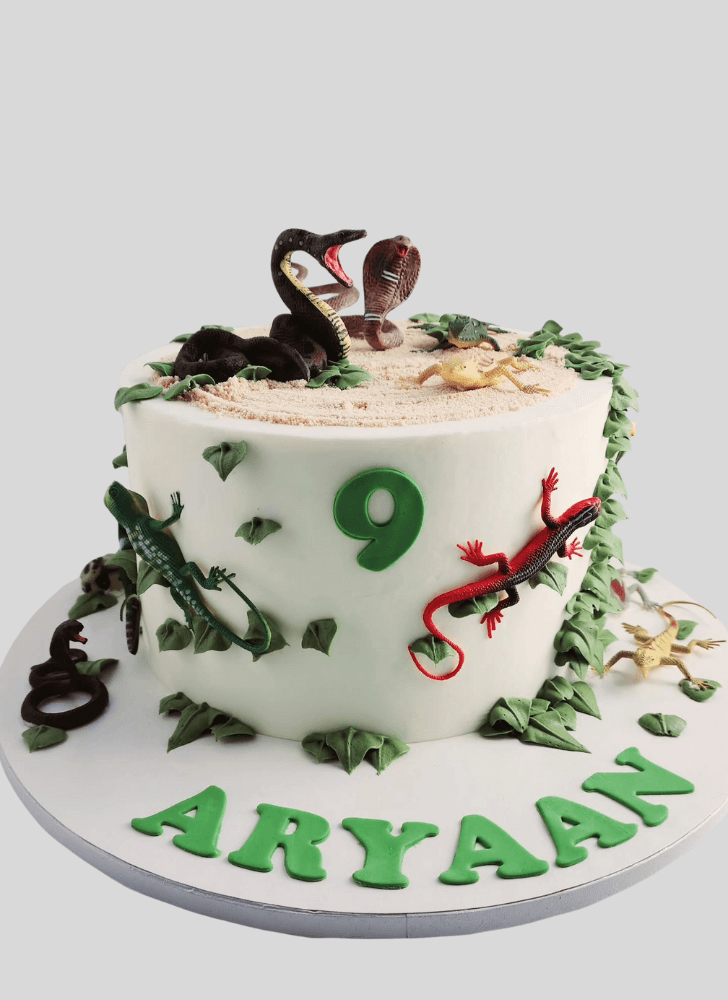 Admirable Lizard Cake Design