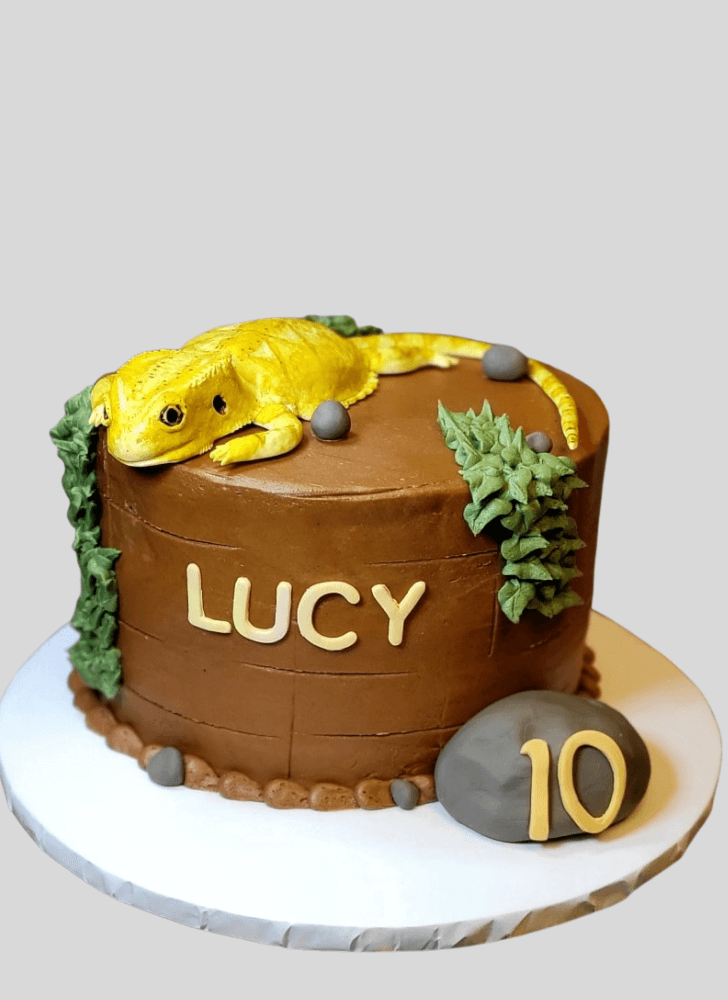 Pleasing Lizard Cake
